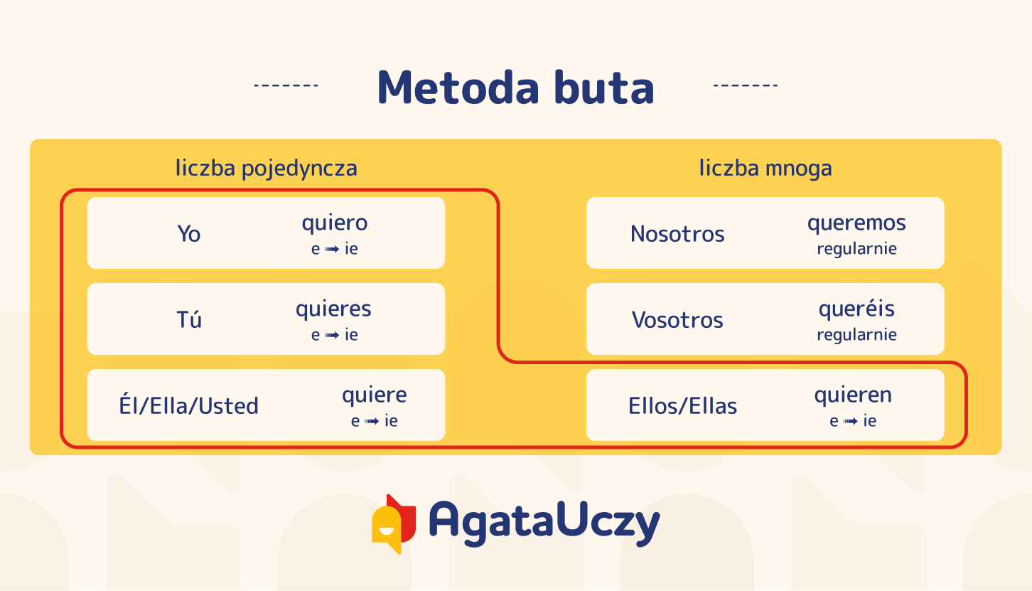 Czas teraźniejszy Presente de indicativo - Metoda buta