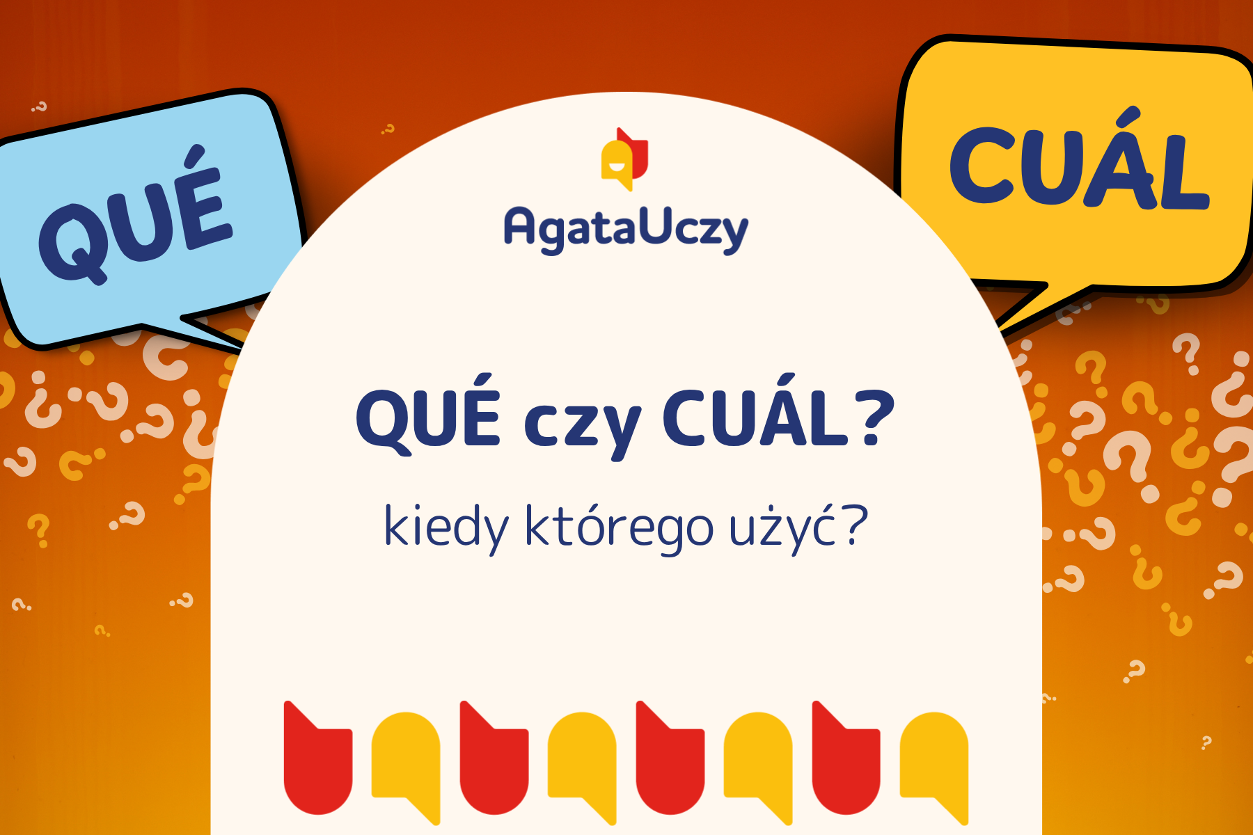 Agata Uczy - Qué czy cuál po hiszpańsku? Różnica, przykłady i ćwiczenia
